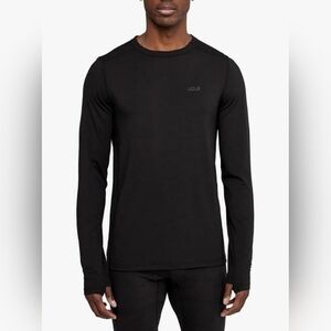 Lole Black Base Layer Merino Wool Blend Long Sleeve Top M